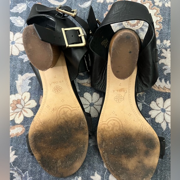 Isola size 7 heel • Black Strappy Heeled Sandals - Picture 5 of 5